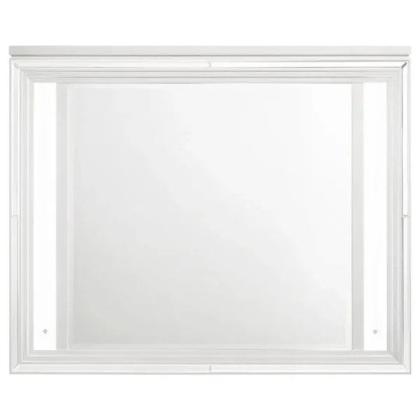 Marmore LED Dresser Mirror White By Coaster Furniture - Image 3