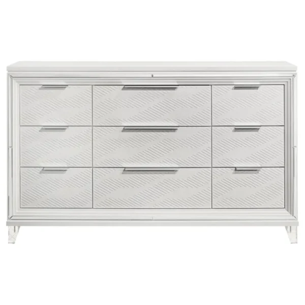 Marmore 9 Drawer Dresser White By Coaster Furniture - Image 2