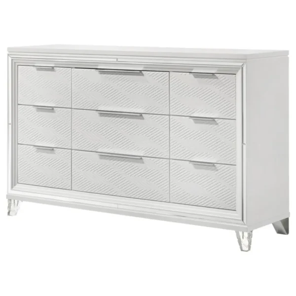 Marmore 9 Drawer Dresser White By Coaster Furniture - Image 3
