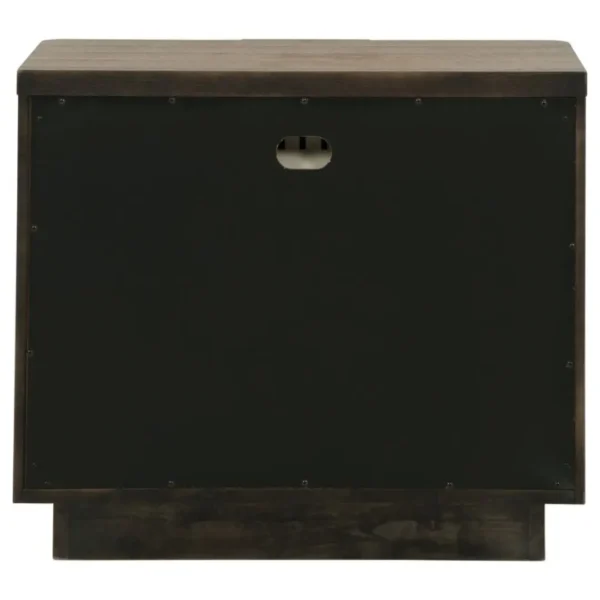 Terrace Ash Brown Nightstand with Charger By Coaster Furniture - Image 5