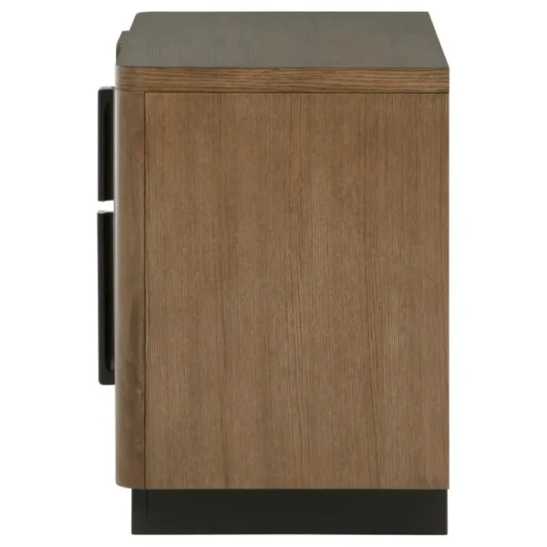 Terrace Ash Brown Nightstand with Charger By Coaster Furniture - Image 6