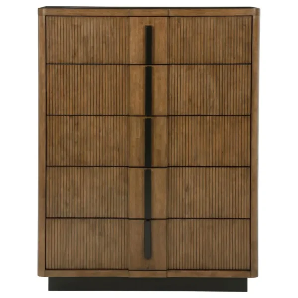 Terrace 5 Drawer Ash Brown Chest By Coaster Furniture - Image 2