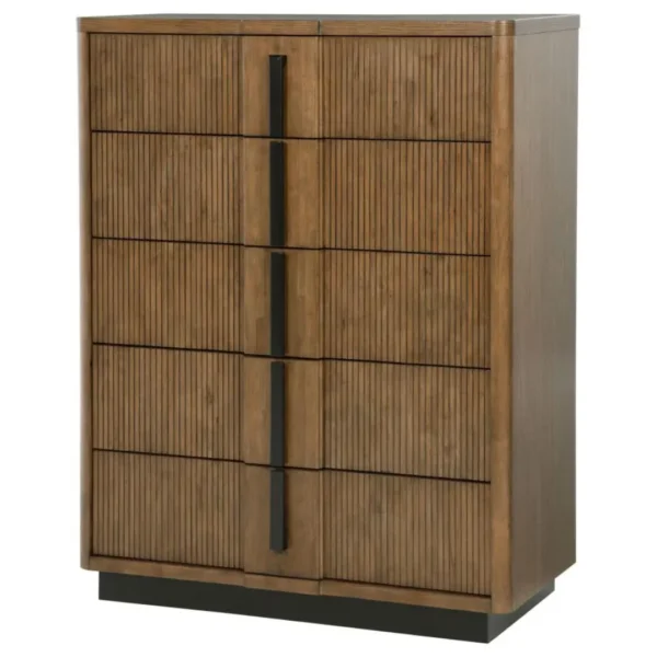 Terrace 5 Drawer Ash Brown Chest By Coaster Furniture - Image 3