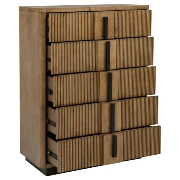Terrace 5 Drawer Ash Brown Chest By Coaster Furniture - Image 7