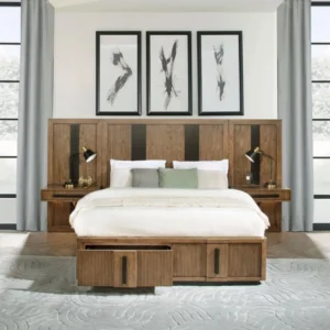 Terrace 2 Piece Wall Panel with Nightstand Set By Coaster Furniture