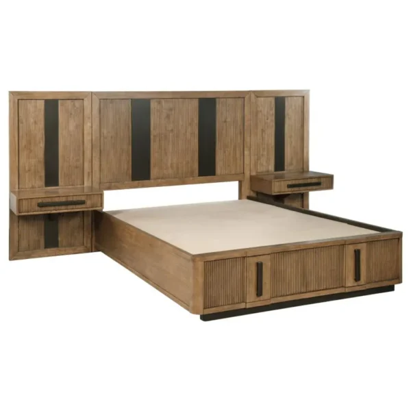 Terrace 2 Piece Wall Panel with Nightstand Set By Coaster Furniture - Image 3