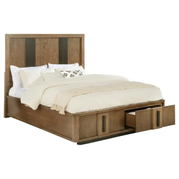 Terrace Wood Bed Frame with Storage By Coaster Furniture - Image 2