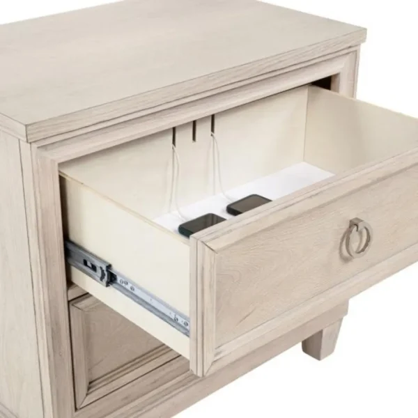 Pembroke Washed Oak Nightstand By Coaster Furniture - Image 7