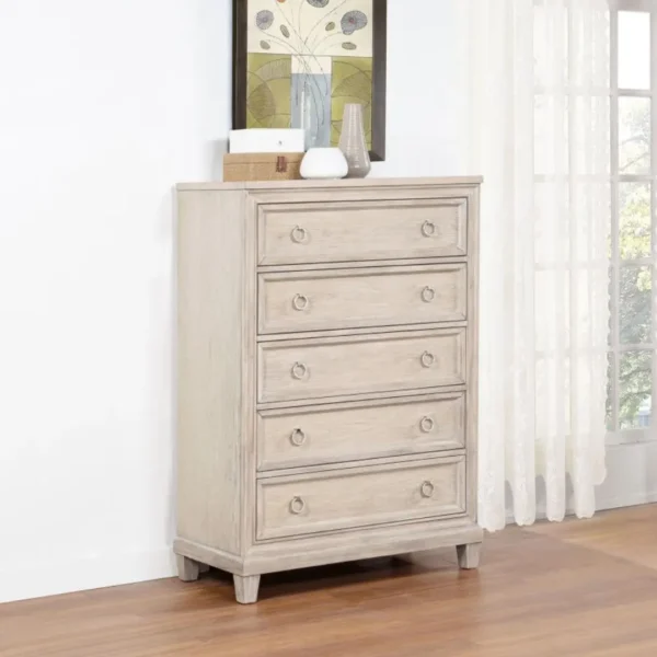 Pembroke Washed Oak Bedroom Set By Coaster Furniture - Image 4