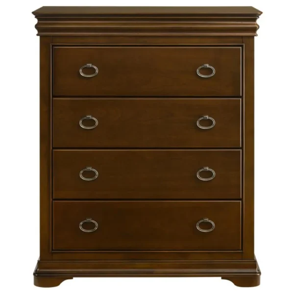 Garland Traditional Chest of Drawers in Brown Cherry By Coaster Furniture - Image 3