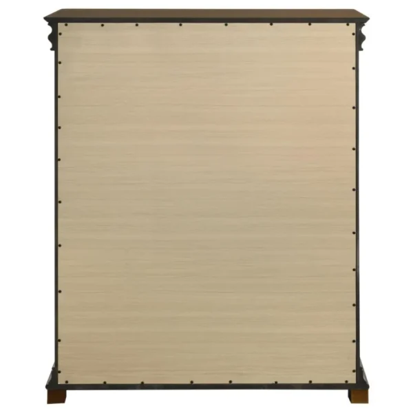 Garland Traditional Chest of Drawers in Brown Cherry By Coaster Furniture - Image 7