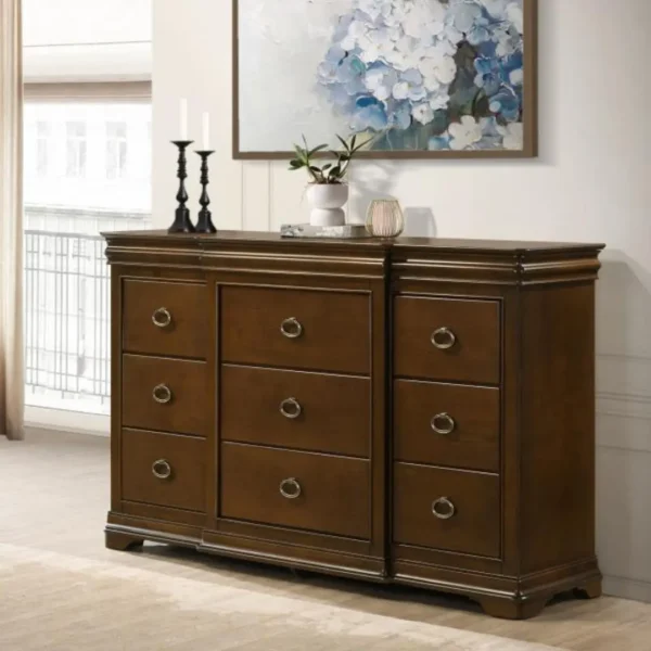 Garland Queen Bedroom Set Brown Cherry By Coaster Furniture - Image 5
