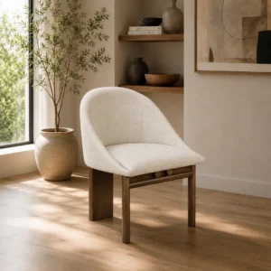 Ouida Beige Dining Chair Set of 2 by ACME