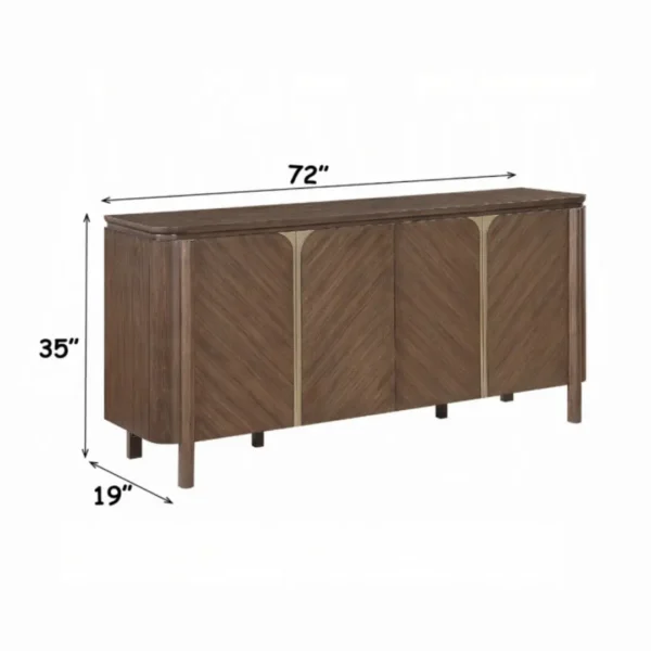 Ouida Brown Buffet Cabinet by ACME - Image 4