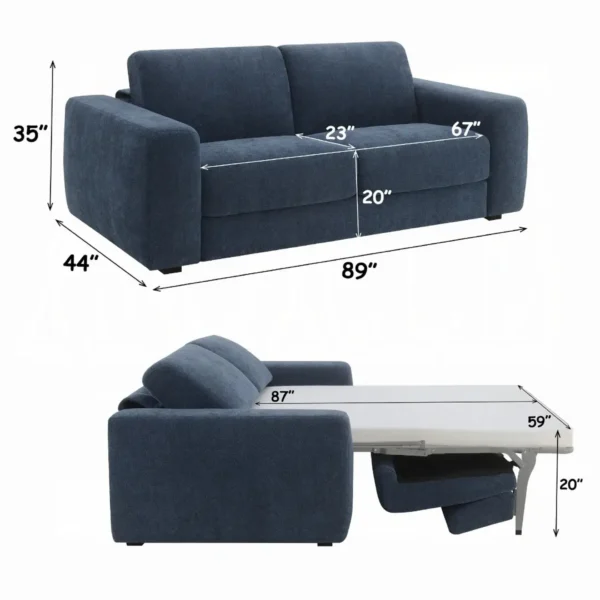 Chesney Modern Sleeper Sofa by ACME - Image 9