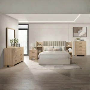 Arielle 5 Piece Bedroom Set Light Oak By Coaster Furniture