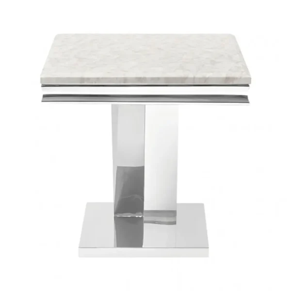 Villarsglane Chrome End Table by Furniture of America - Image 2