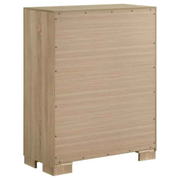 Arielle Light Oak Chest with Framed Fronts By Coaster Furniture - Image 3