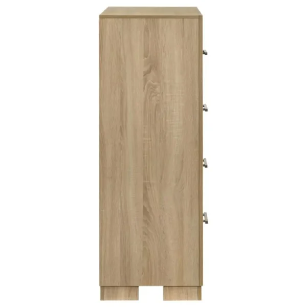Arielle Light Oak Chest with Framed Fronts By Coaster Furniture - Image 5