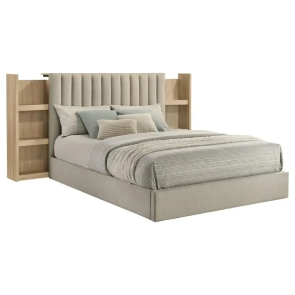 Arielle Upholstered Bookcase Bed By Coaster Furniture - Image 4