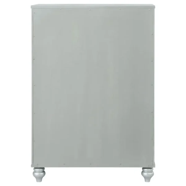 Gunnison 5 Drawer Silver Metallic Chest By Coaster Furniture - Image 5