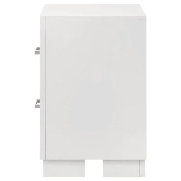 Jessica 2 Drawer Contemporary Nightstand By Coaster Furniture - Image 3