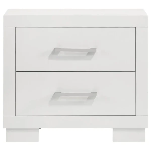 Jessica 2 Drawer Contemporary Nightstand By Coaster Furniture - Image 4