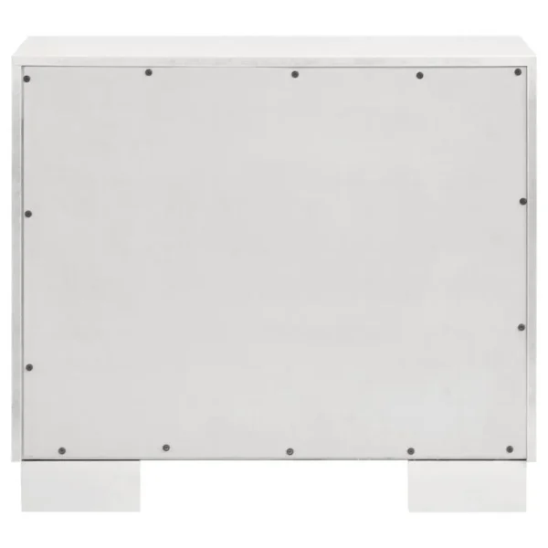 Jessica 2 Drawer Contemporary Nightstand By Coaster Furniture - Image 6