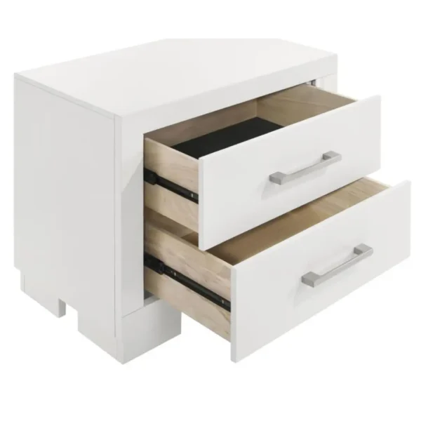 Jessica 2 Drawer Contemporary Nightstand By Coaster Furniture - Image 8