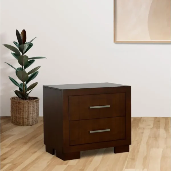 Jessica 2 Drawer Contemporary Nightstand By Coaster Furniture - Image 10