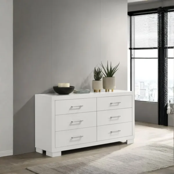 Jessica Contemporary 6-Piece Bedroom Set By Coaster Furniture - Image 4