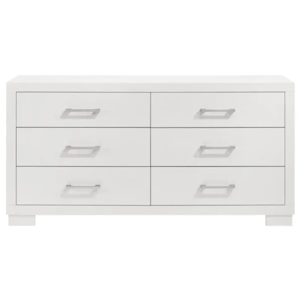 Jessica 6 Drawer Contemporary Dresser By Coaster Furniture - Image 2