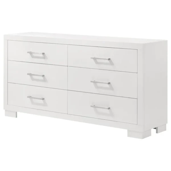 Jessica 6 Drawer Contemporary Dresser By Coaster Furniture - Image 3