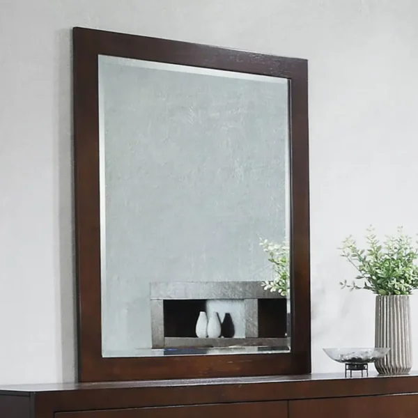 Jessica Contemporary Wood Dresser Mirror By Coaster Furniture - Image 5
