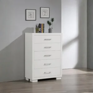 Jessica 5 Drawer Contemporary Chest By Coaster Furniture