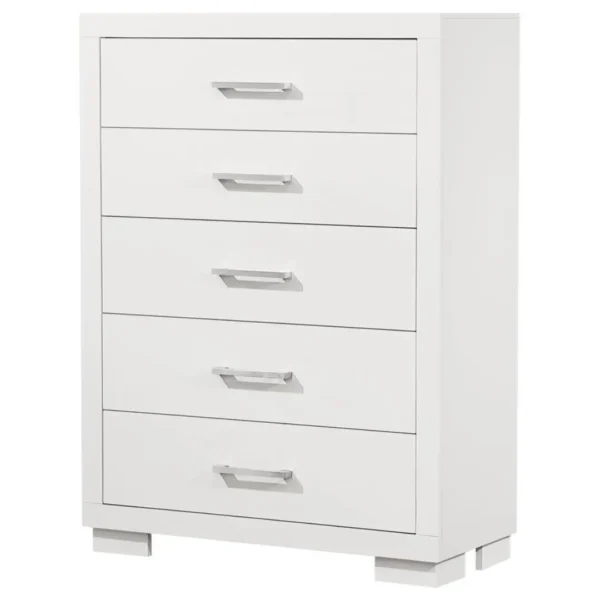 Jessica 5 Drawer Contemporary Chest By Coaster Furniture - Image 3
