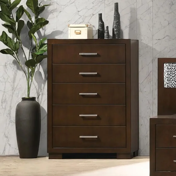 Jessica 5 Drawer Contemporary Chest By Coaster Furniture - Image 10