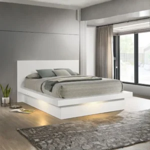 Jessica Wood LED Panel Bed By Coaster Funiture