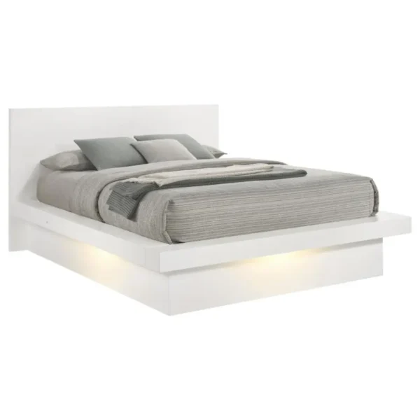 Jessica Wood LED Panel Bed By Coaster Funiture - Image 2