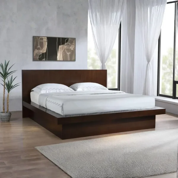 Jessica Wood LED Panel Bed By Coaster Funiture - Image 6