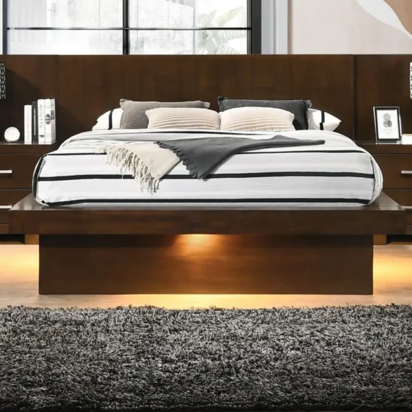 Jessica Wood LED Panel Bed By Coaster Funiture - Image 7