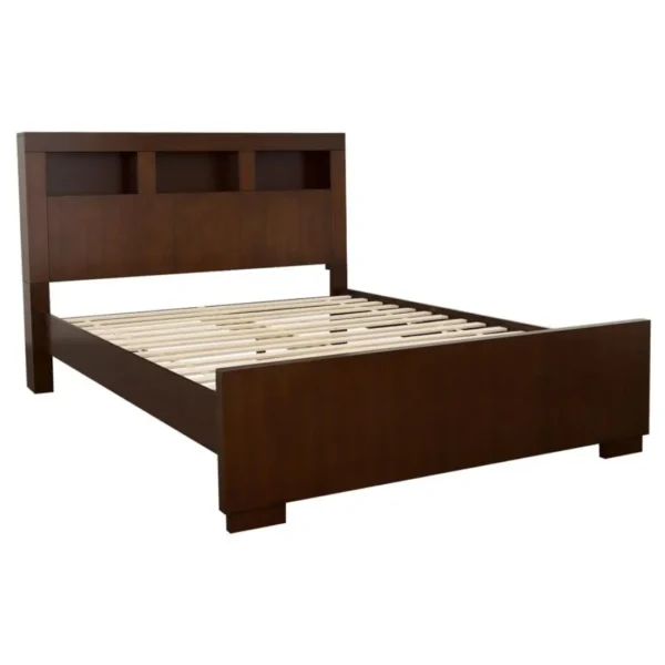 Jessica Cappuccino Storage Bookcase Bed By Coaster Furniture - Image 2