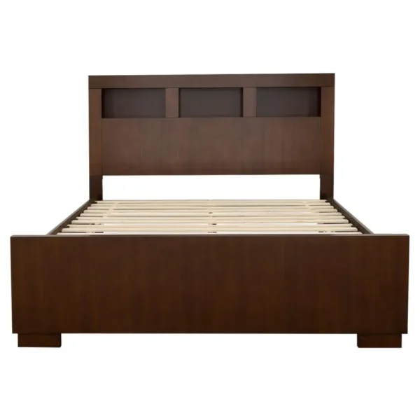Jessica Cappuccino Storage Bookcase Bed By Coaster Furniture - Image 3
