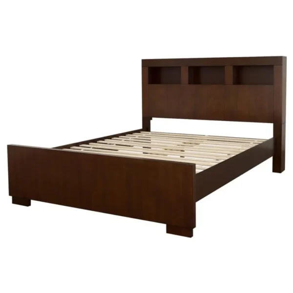 Jessica Cappuccino Storage Bookcase Bed By Coaster Furniture - Image 4