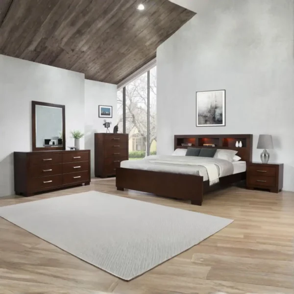 Jessica Cappuccino Storage Bookcase Bed By Coaster Furniture - Image 7