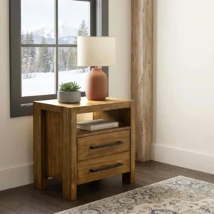 Adderley Warm Brown Nightstand By Coaster Furniture
