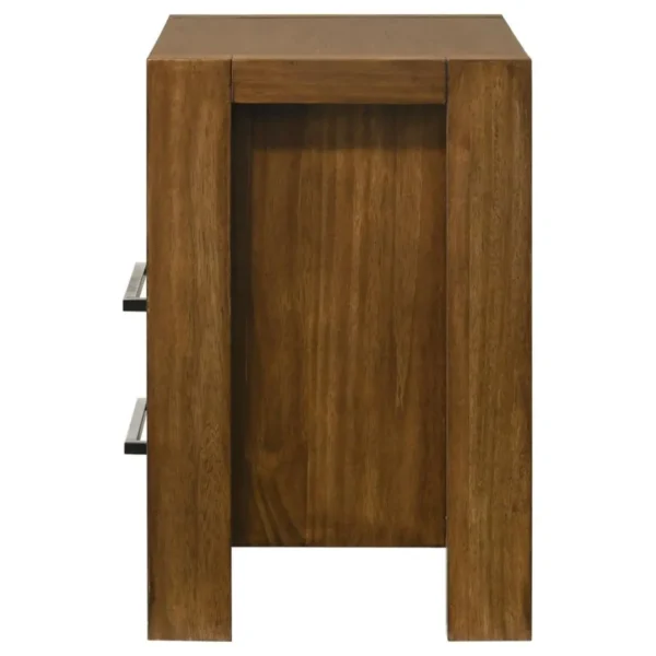 Adderley Warm Brown Nightstand By Coaster Furniture - Image 5