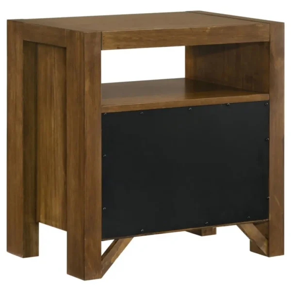 Adderley Warm Brown Nightstand By Coaster Furniture - Image 6