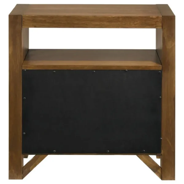 Adderley Warm Brown Nightstand By Coaster Furniture - Image 7