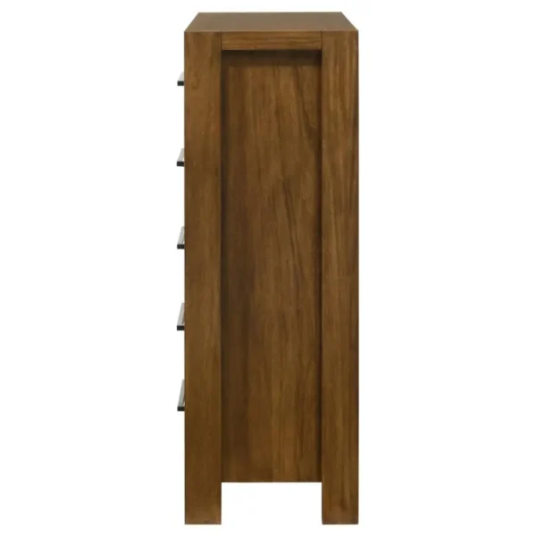 Adderley Warm Brown Bedroom Chest By Coaster Furniture - Image 4
